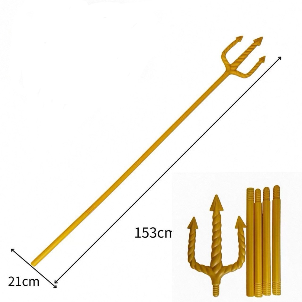 Zac's Alter Ego - Gold Trident Accessoire Costume - Couleur or